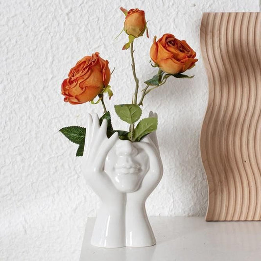 Aradyam ShilpaAura™ Aesthetic Face Vase