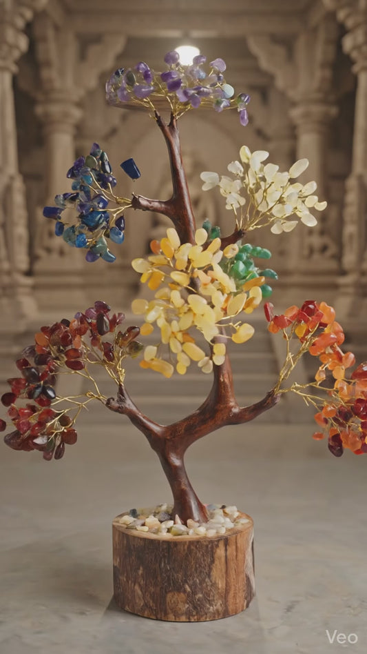 Aradyam SaptaShakti™ 7 Chakra Healing Crystal Tree